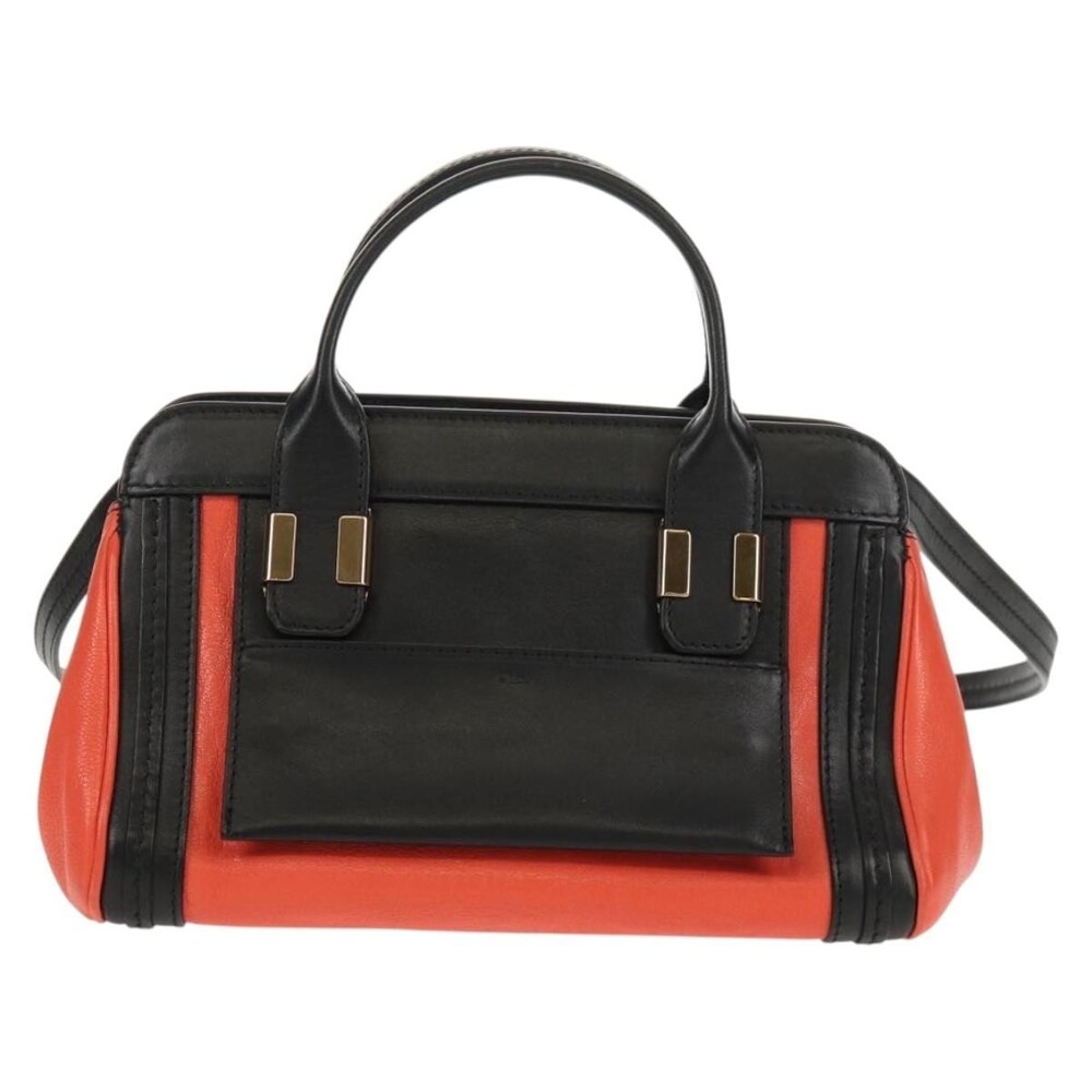 Chloe Leather Alice Handbag Black